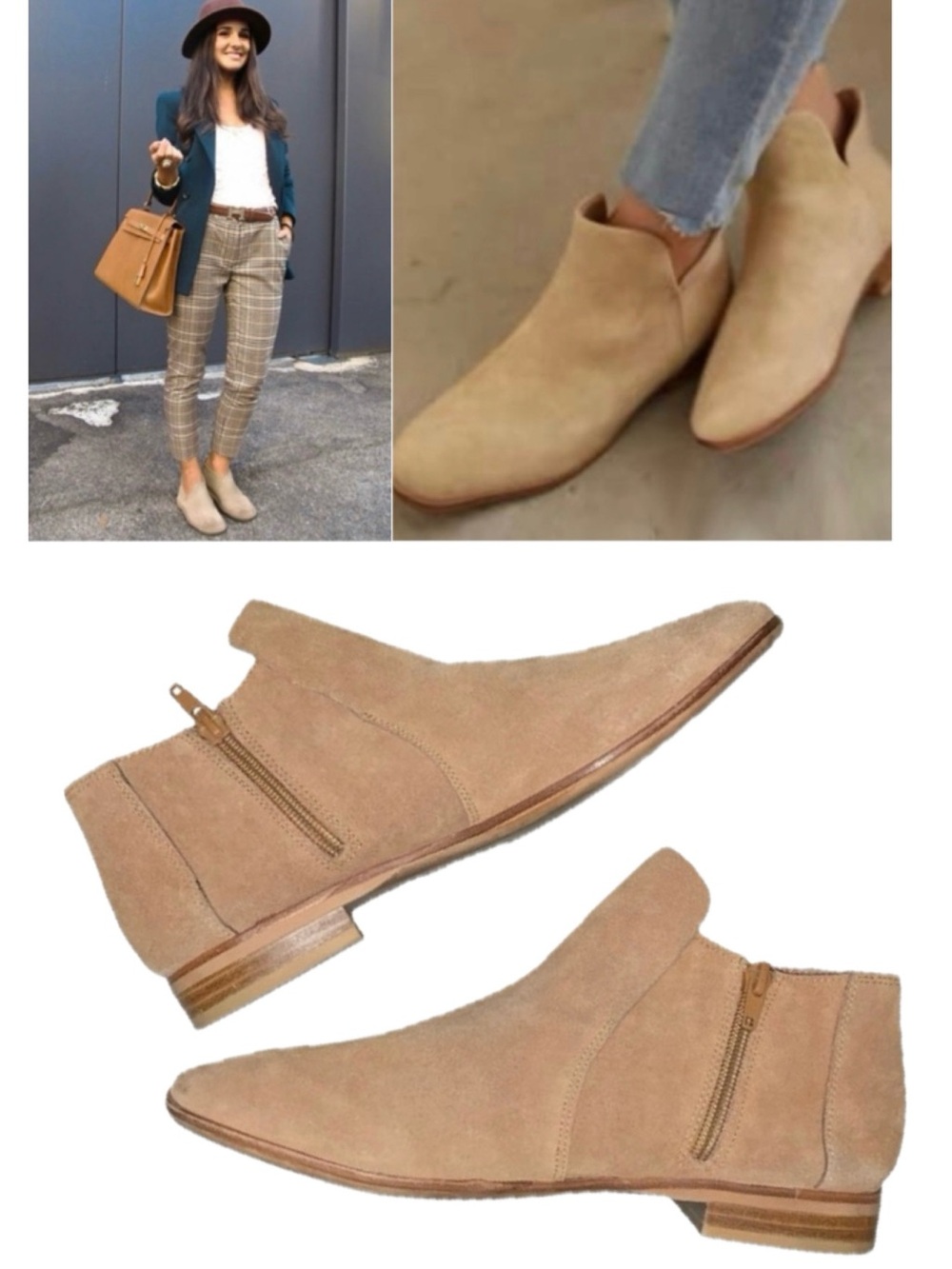 Jeffrey Campbell Suede Leather Ankle Boots Booties